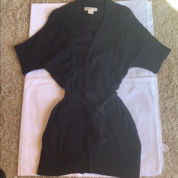 Michael Kors Sweaters - Michael Kors: Short sleeve belted cardigan